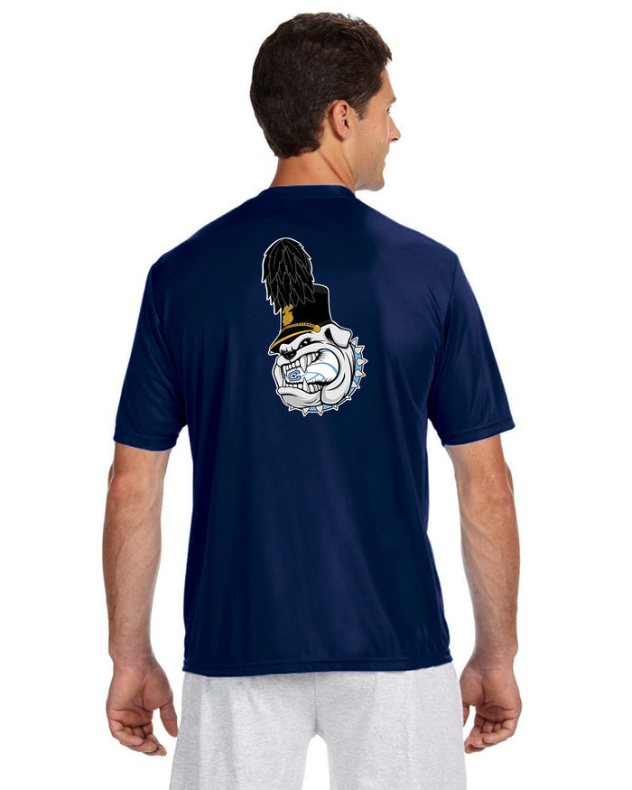 The Citadel, Club Sports - Volleyball, CStar and Spike, A4 Men's Cooling Performance T-Shirt - Navy