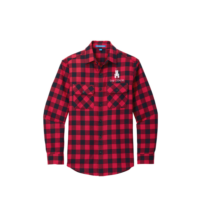 The Citadel, Barracks,  Plaid Flannel Shirt