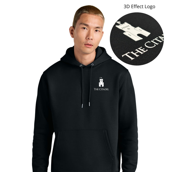 The Citadel, Barracks, 3D Effect Logo, Stanley/Stella Unisex Cruiser 2.0 Hooded Sweatshirt- Black