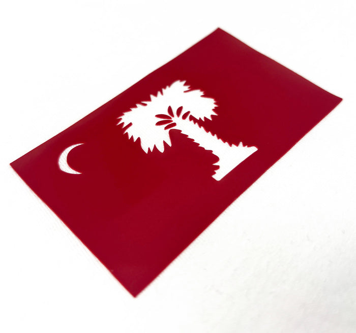 The Citadel, 3D Effect Big Red Flag, Stanley/Stella Unisex Creator 2.0 Long Sleeve T-Shirt - White