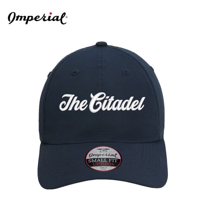 The Citadel, Script Logo, Imperial - The Hinsen Performance Ponytail Cap- Navy