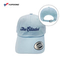 The Citadel, Script, Yupoong Adult Low-Profile Cotton Twill Dad Cap- Light blue