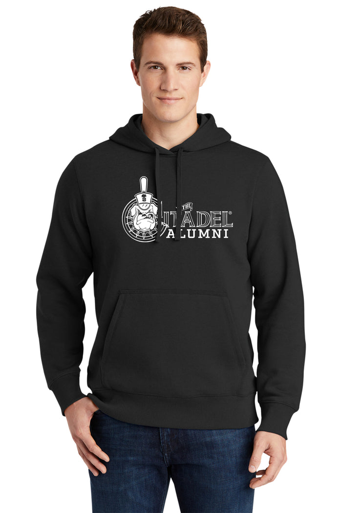 ST254-The Citadel Spike, Alumni, Pullover Hooded Sweatshirt- Black