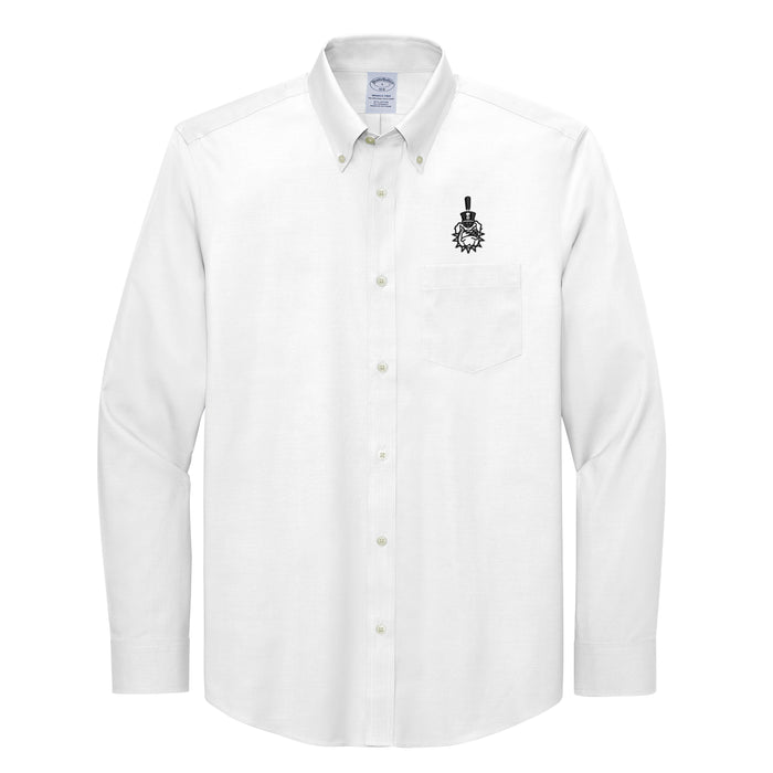 The Citadel, Spike, Brooks Brothers® Wrinkle-Free Stretch Pinpoint Shirt - White
