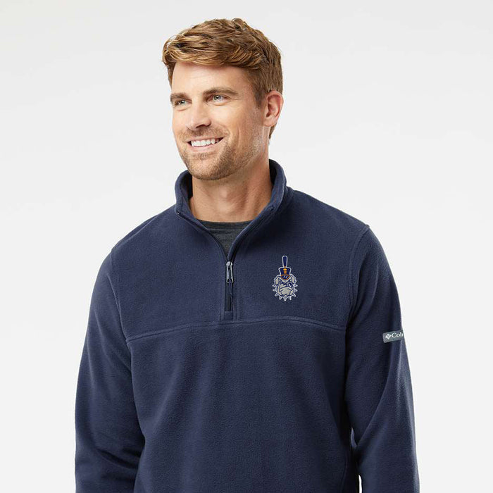 The Citadel Spike, Columbia - Men's Steens Mountain™ Fleece Half-Zip Pullover - Navy