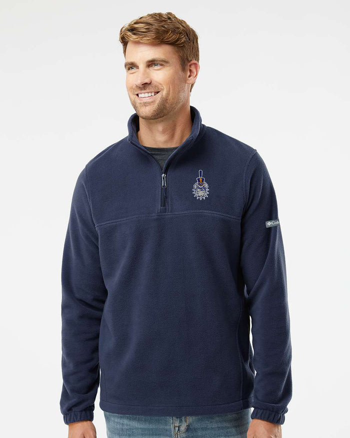 The Citadel Spike, Columbia - Men's Steens Mountain™ Fleece Half-Zip Pullover - Navy