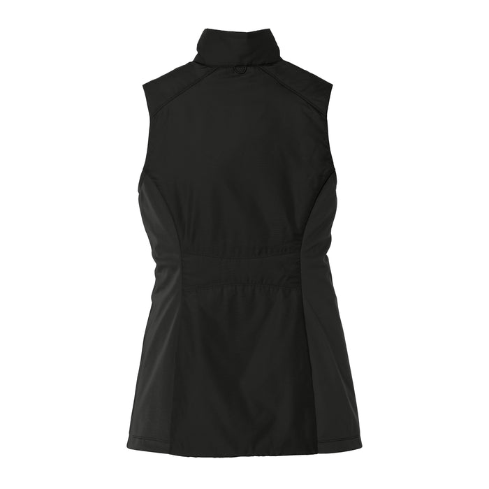 The Citadel, Spike Logo, Ladies Collective Insulated Vest- Black- Back