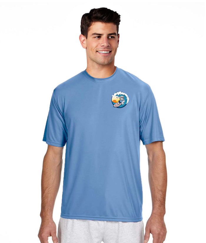 The Citadel, Spike Surfing,  A4 Men's Cooling Performance T-Shirt- Carolina Blue