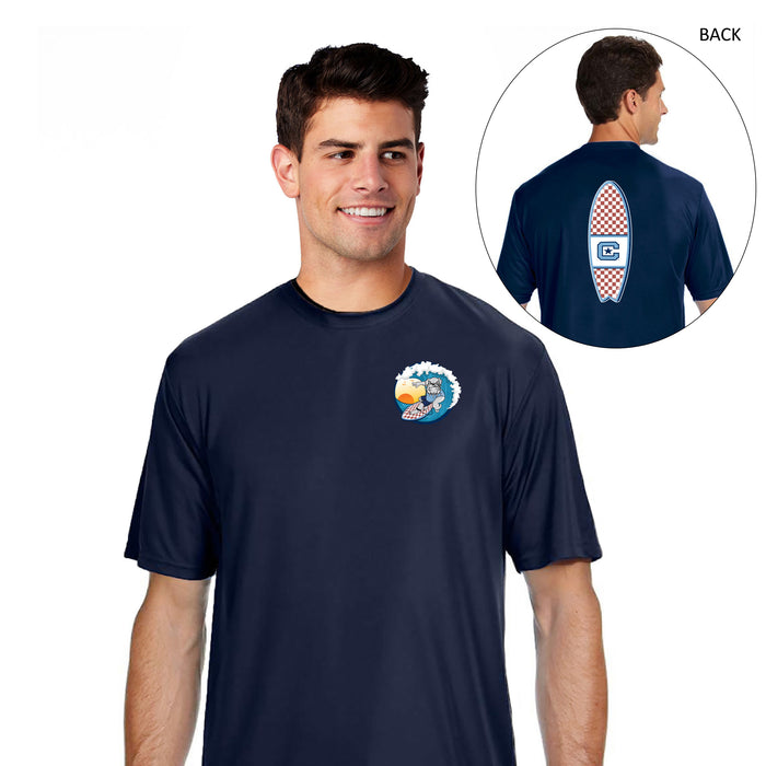 The Citadel, Spike Surfing,  A4 Men's Cooling Performance T-Shirt- Navy