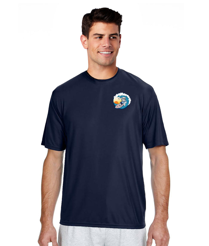 The Citadel, Spike Surfing,  A4 Men's Cooling Performance T-Shirt- Navy
