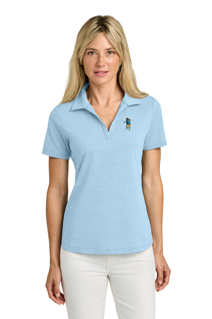 The Citadel, Spike the Golfer, TravisMathew Women’s Onward Polo- Airy Blue Heather