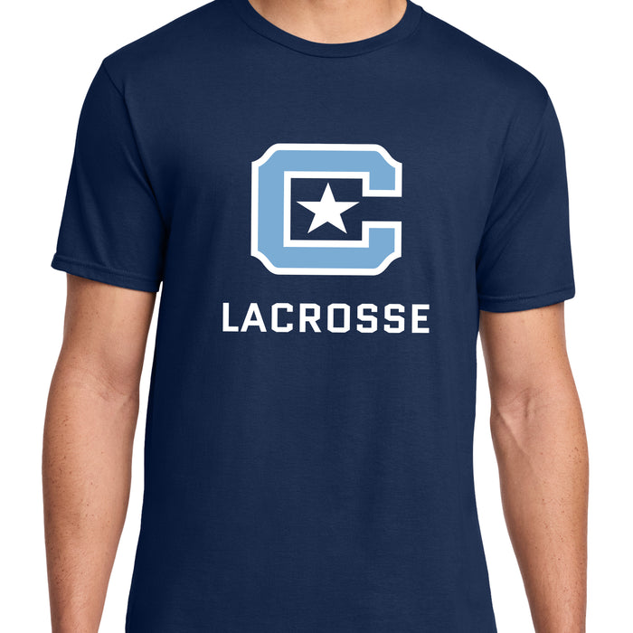 The Citadel, Sports - Lacrosse C Star, Cotton T-Shirt