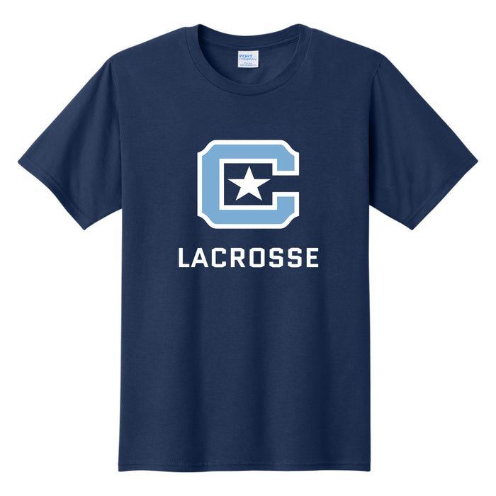The Citadel, Sports - Lacrosse C Star, Cotton T-Shirt