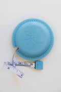 The Self Styler Retractable Measuring Tape - Faux Leather - Light Blue - The Self Styler