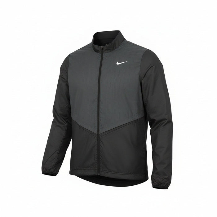 Nike Therma-FIT Repel full-zip golf jacket in black, men's small, lightweight, insulated jacket with Nike branding.