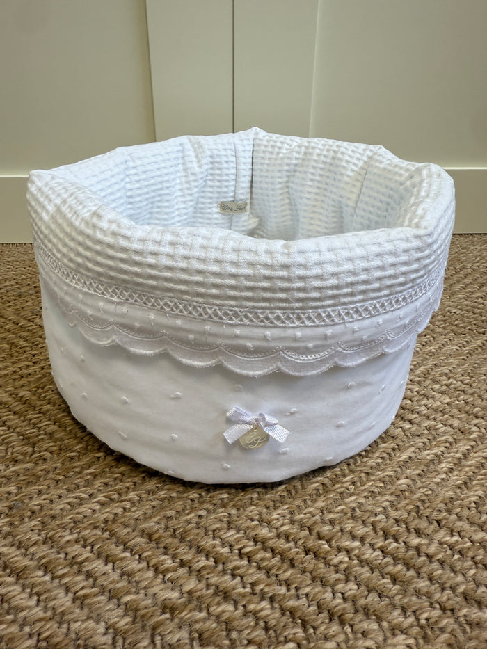 Toiletry Basket Lucia White