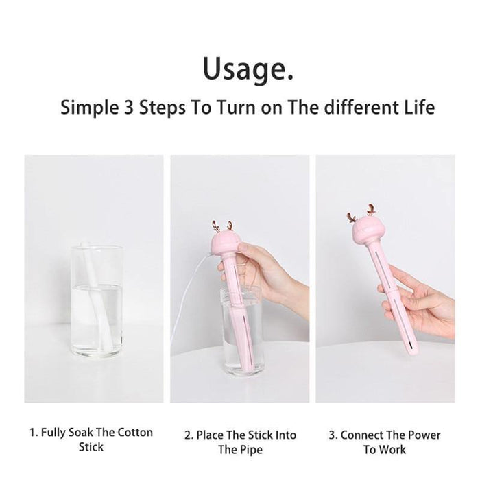 Ultrasonic Compact Antler Adjustable Height Mist Maker Scent Diffuser - MY STORE LIVING