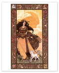 Una and the Lion Illustration