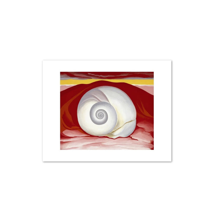 Unframed Print | Georgia O'Keeffe "Red Hill and White Shell"
