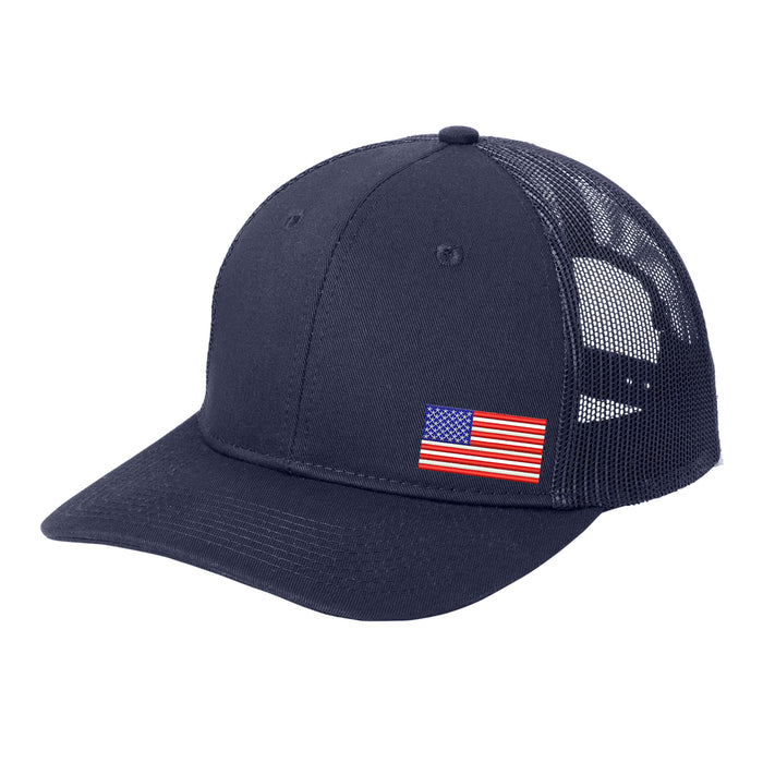 U.S. Port Authority® Snapback Trucker Cap - Navy