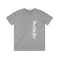 Vertical Fitted V-Neck Short Sleeve Tee