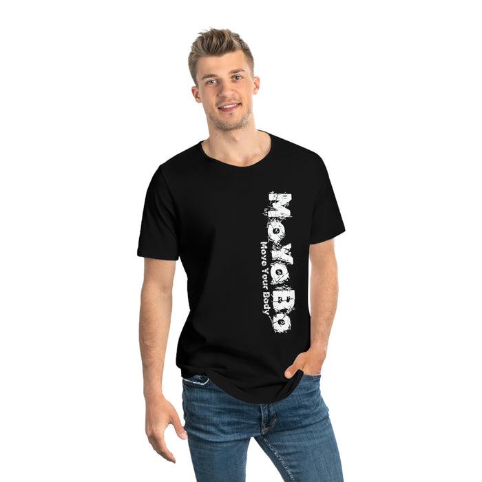 Vertical Jersey Curved Hem Tee