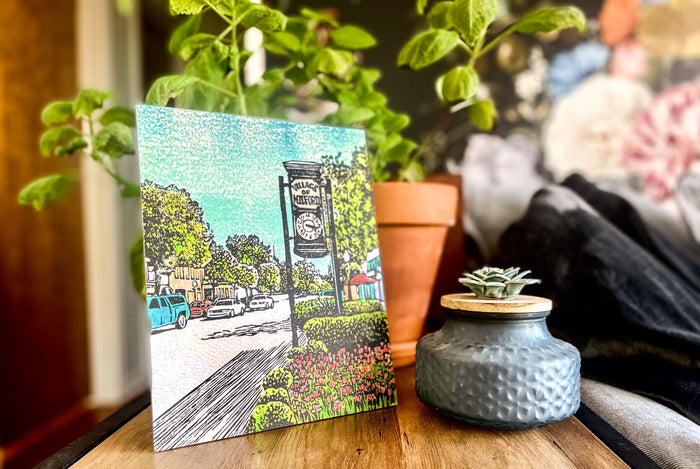 Village of Milford Digital Reproduction by Natalia Wohletz of Peninsula Prints.