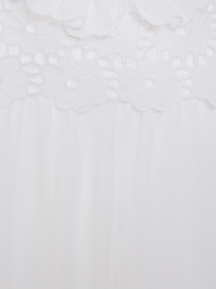 White English embroidery babygrow