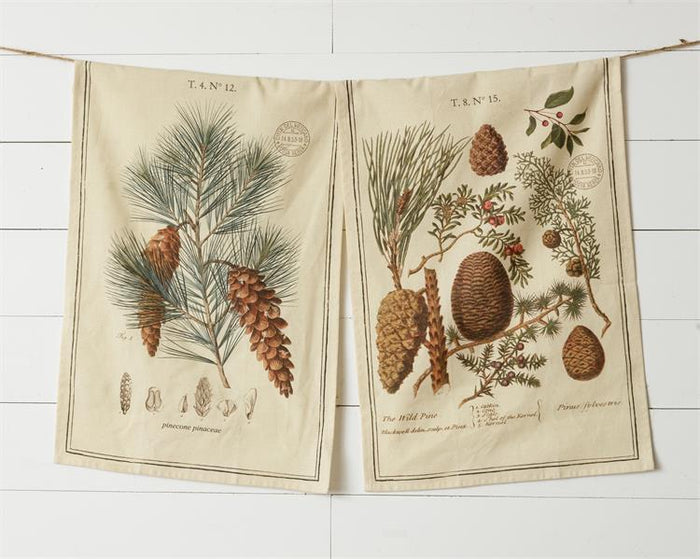 Winter Botanical Tea Towels