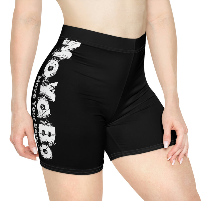 Women's Black Biker Shorts