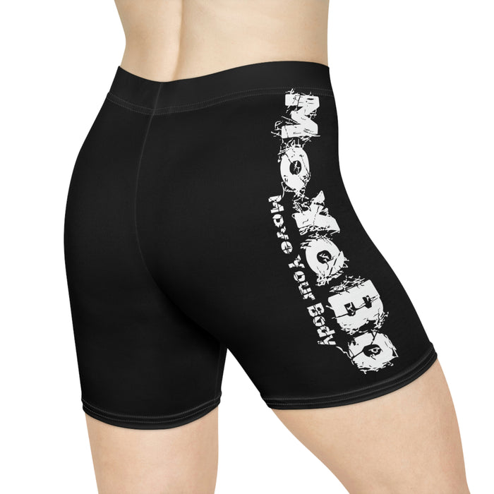 Women's Black Biker Shorts