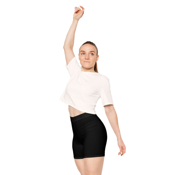 Women's Black Biker Shorts