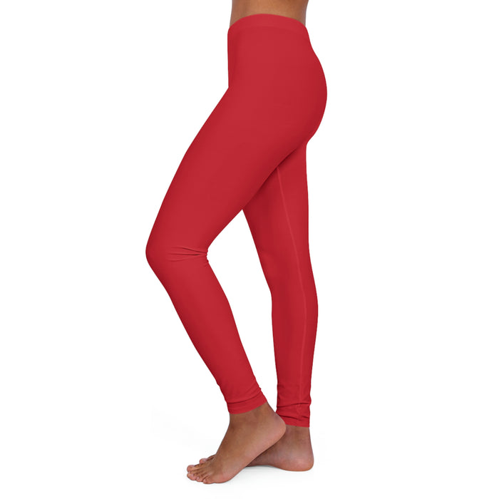 Women's Dark Red Spandex Leggings