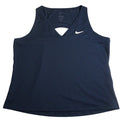 Nike women's XL keyhole back athletic workout tank top with breathable fabric and stylish design, perfect for exercise.