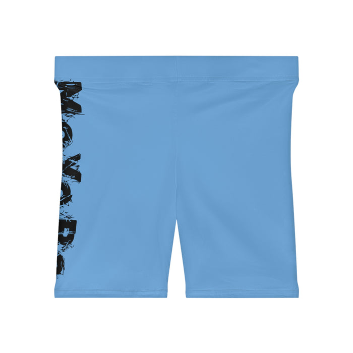 Women's Light Blue Biker Shorts