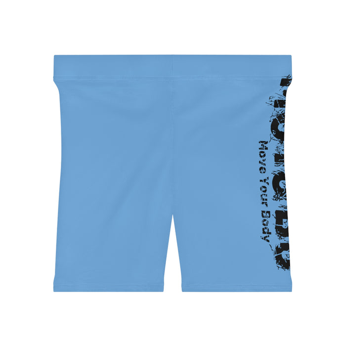 Women's Light Blue Biker Shorts