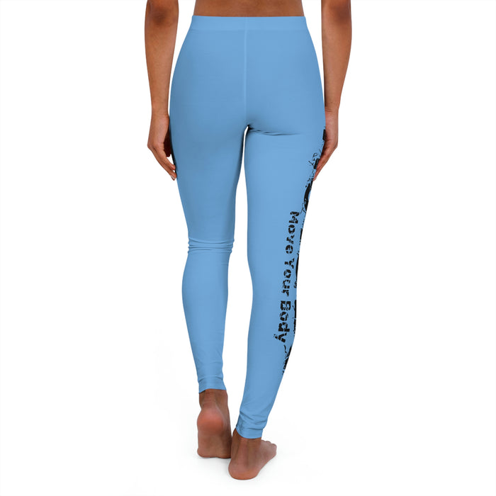 Women's Light Blue Spandex Leggings