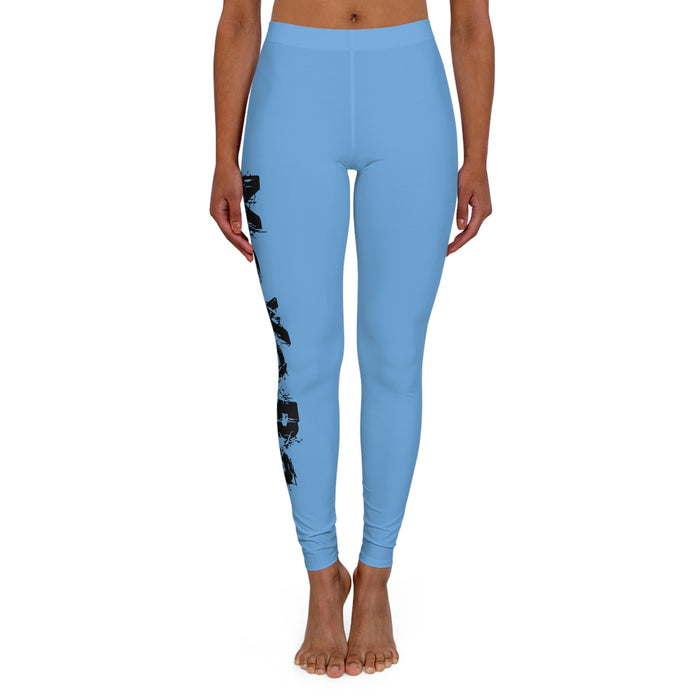Women's Light Blue Spandex Leggings