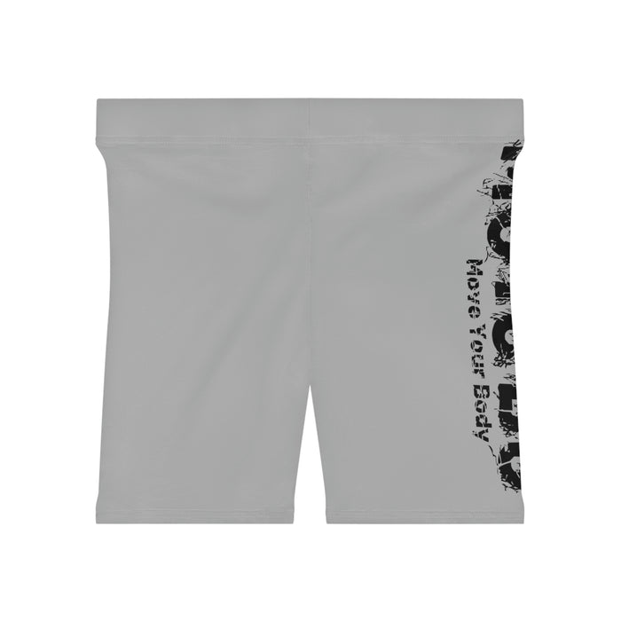 Women's Light Gray Biker Shorts