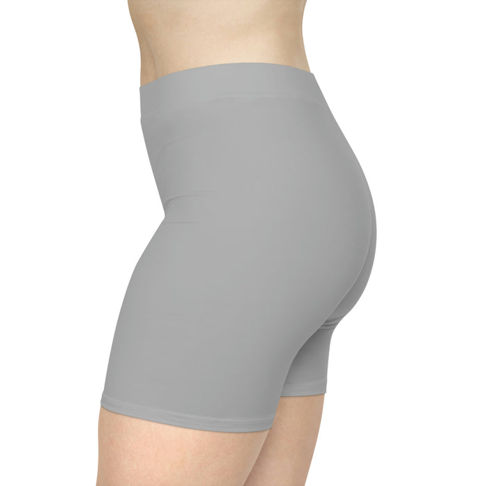 Women's Light Gray Biker Shorts