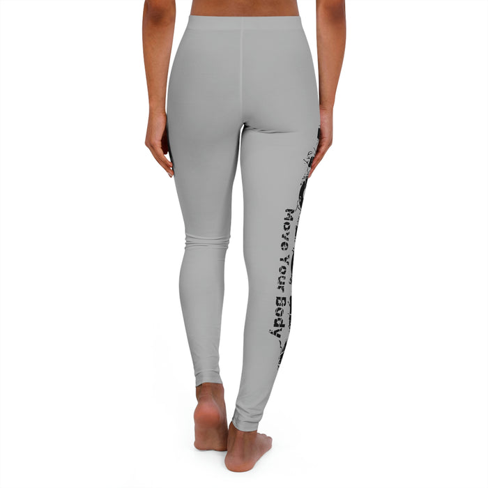 Women's Light Grey Spandex Leggings