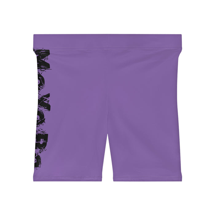 Women's Light Purple Biker Shorts