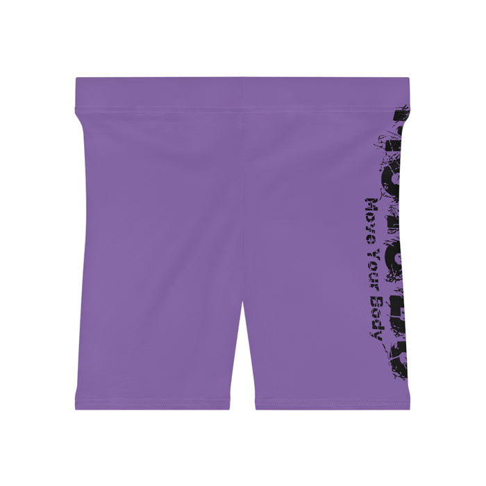 Women's Light Purple Biker Shorts