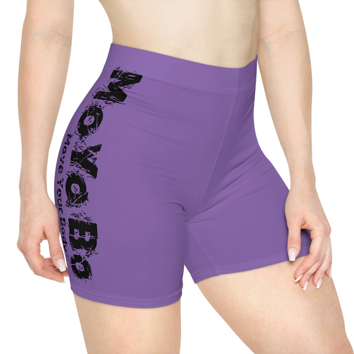 Women's Light Purple Biker Shorts