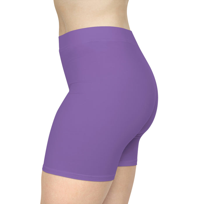 Women's Light Purple Biker Shorts