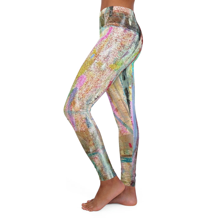 Women's Oil Paint Art Spandex Leggings
