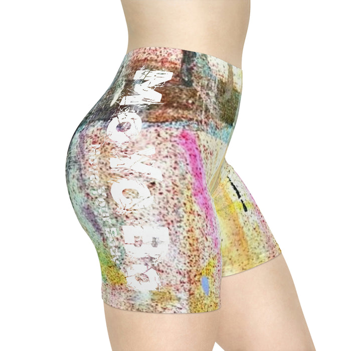 Women's Oil Paint Biker Shorts