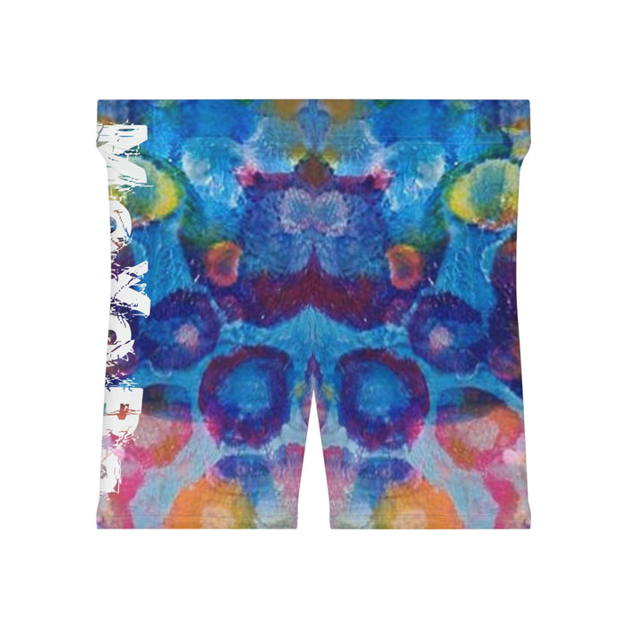 Women's Oil Paint Biker Shorts