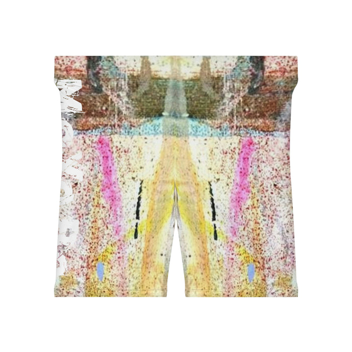 Women's Oil Paint Biker Shorts
