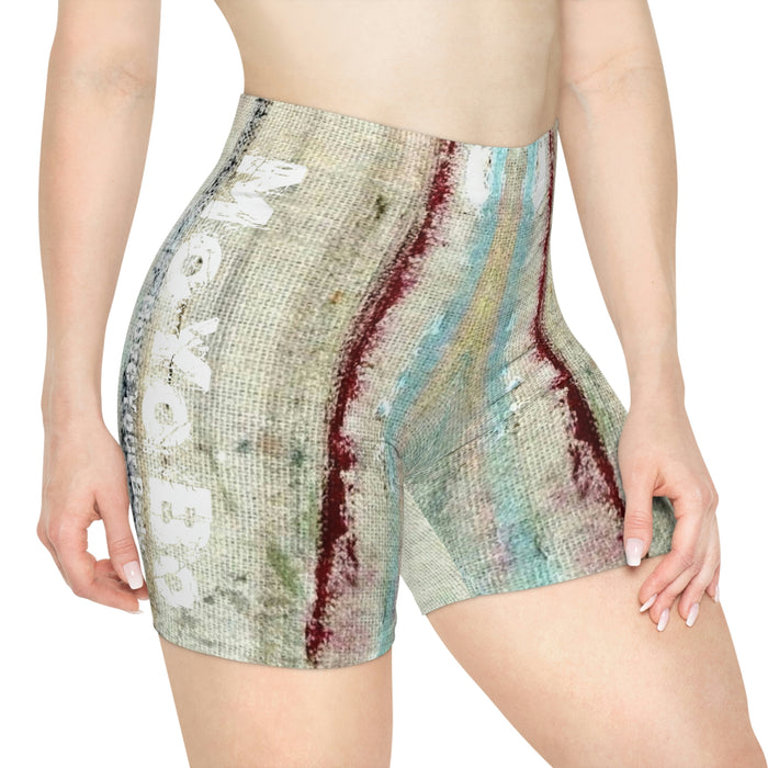 Women's Oil Paint Biker Shorts